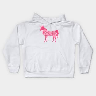 Pink Unicorn - Fantasy Butcher Cuts of Meat Kids Hoodie